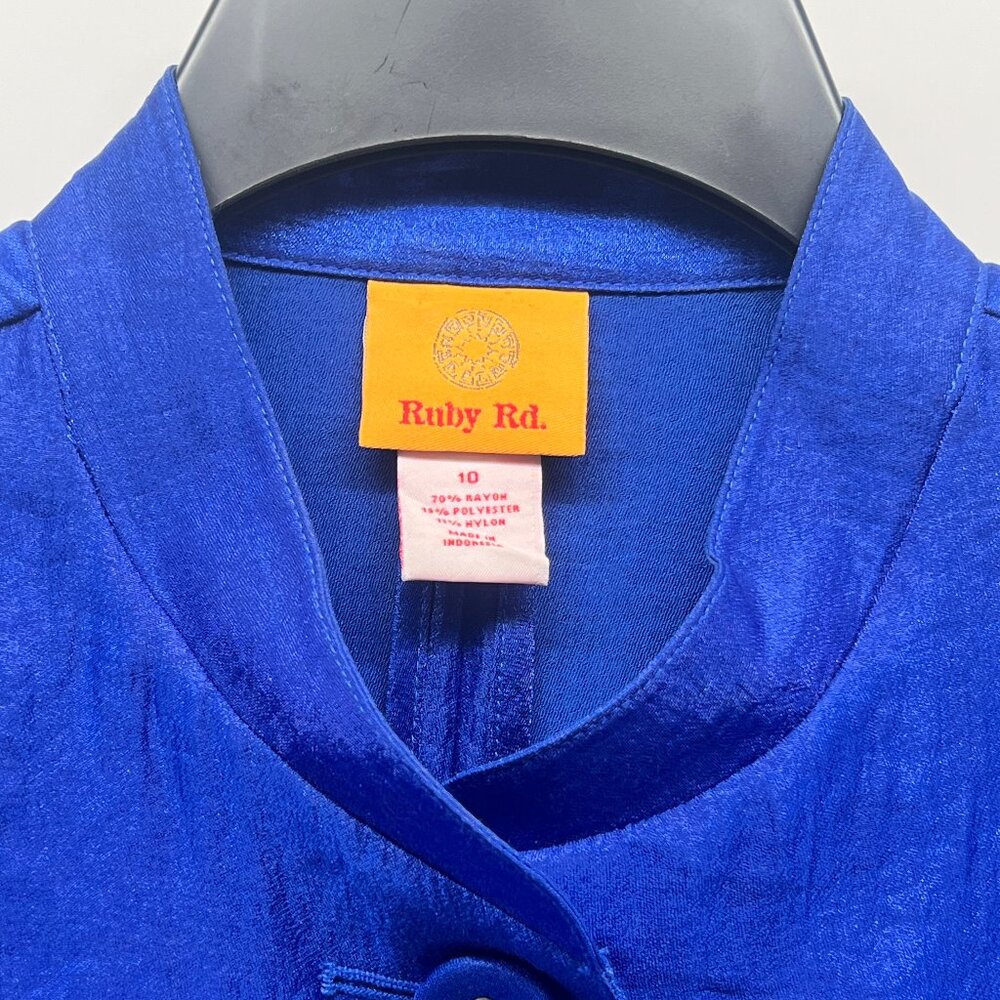 Ruby Rd. Beautiful Blue Jacket  Size 10 - Picture 3 of 5